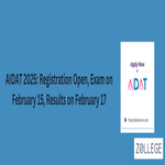 AIDAT 2025 Registration Open Exam on February 15 Results on February 17
